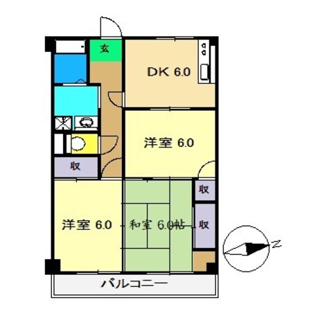 イーストハイツ(一宮)の物件間取画像